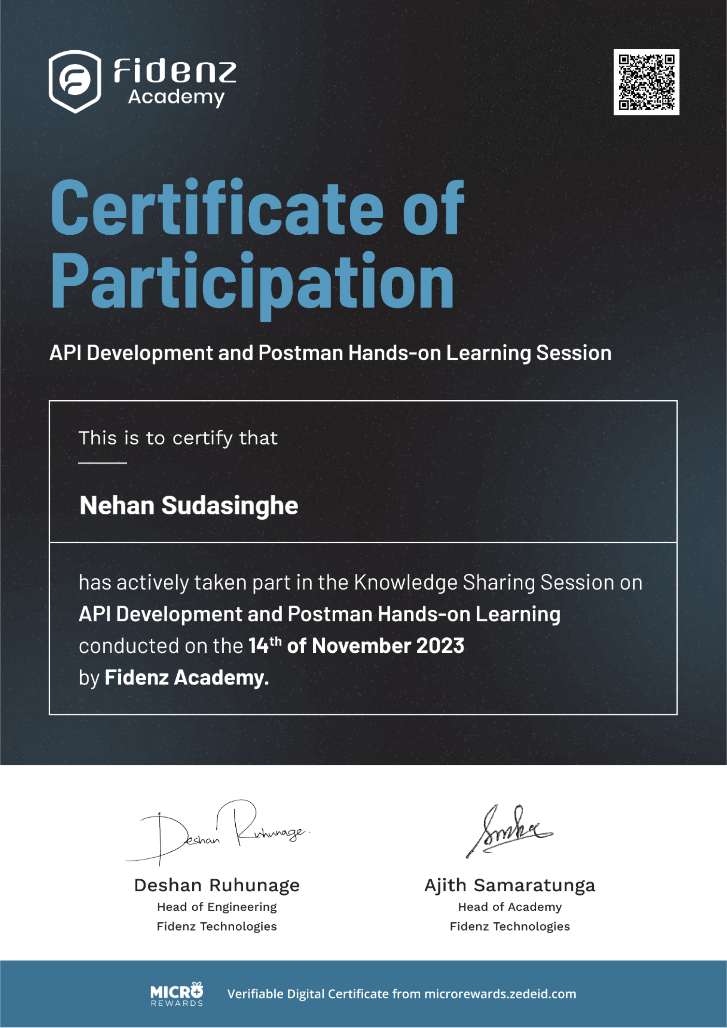 API Development and Postman Hands-on Learning Session - Fidenz Academy
